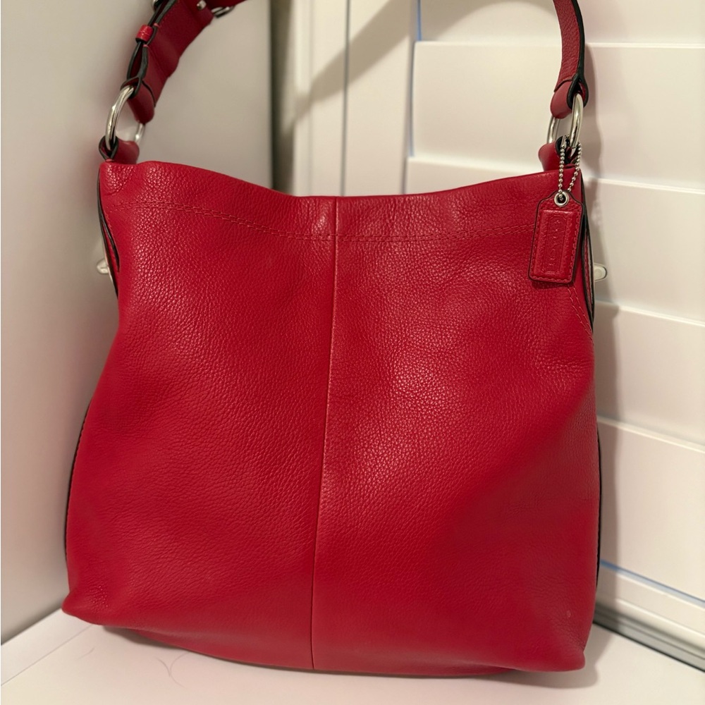 Coach Vibrant Red Hobo Bag